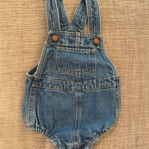 Denim Baby Bubble Overalls
